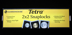 Snaplock Coin Holders, Dime-sized, 25-Pack